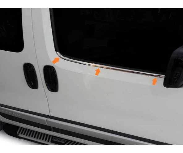 Cam Çıtaları Krom 2 Parça Fiorino Mini Van MPV 2007 Ve Sonrası Modeller İçin - 2