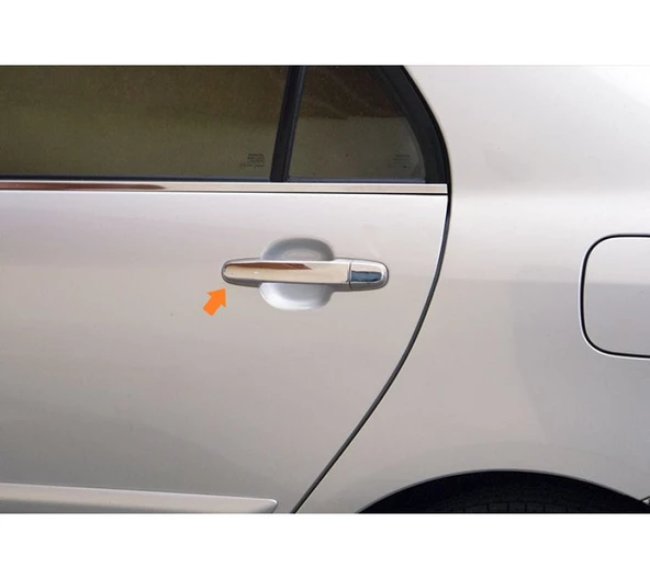 Cam Çıtaları Krom 4 Parça Corolla HB 2002-2007 Arası Modeller İçin - Resim 2