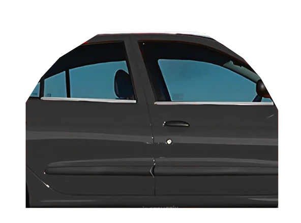 Renault Megane-1 HB Uyumlu Cam Çıtaları Krom 4 Parça 1996 - 2004 Arası Modeller İçin - Resim 3