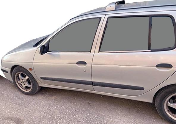 Renault Megane-1 HB Uyumlu Cam Çıtaları Krom 4 Parça 1996 - 2004 Arası Modeller İçin - Resim 2