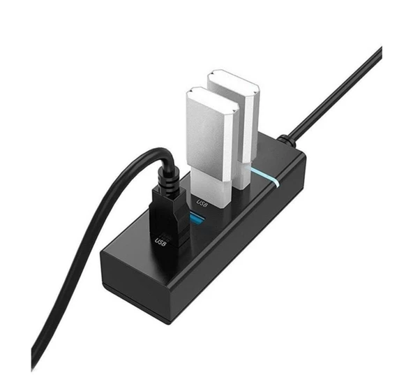 4 Port USB 3.0 Çoğaltıcı Çoklayıcı Hub Switch Çoklu Cihaz - 6