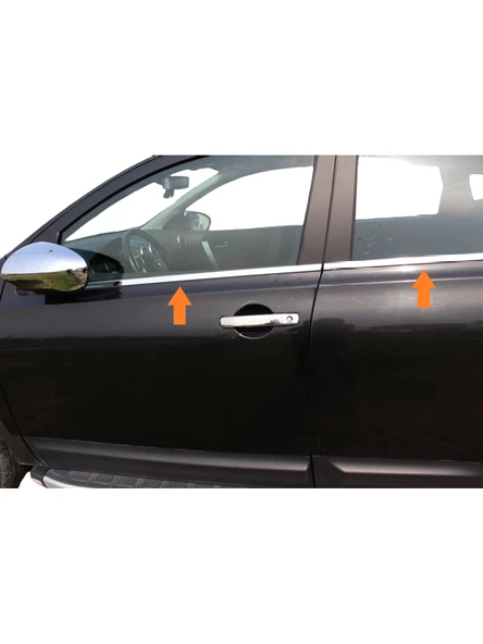 Cam Çıtaları Krom 4 Parça Qashqai SUV 2007-2014 Arası Modeller İçin - 2