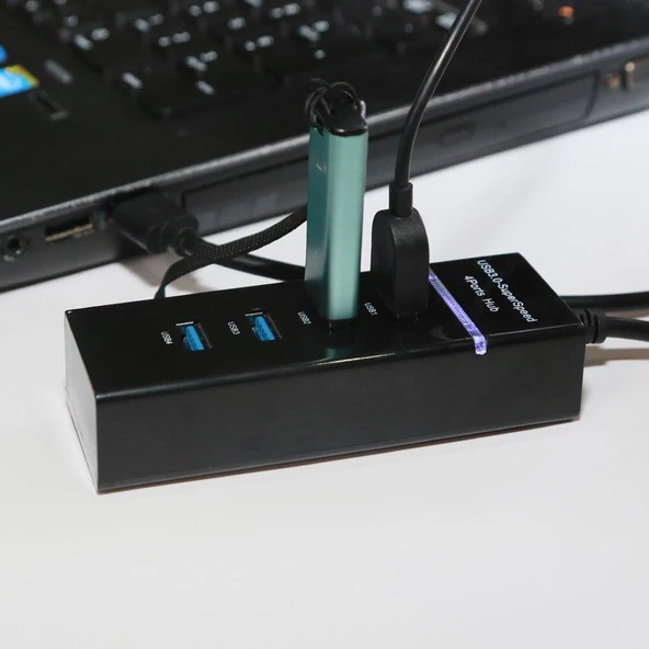 Ancheyn 4 Port USB 3.0 HUB Çoğaltıcı Çoklayıcı Adaptör Switch Çoklu Cihaz 4360 - 4