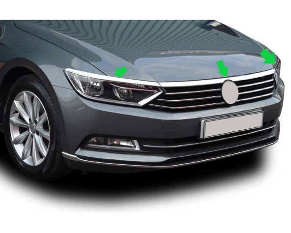 Passat B8.5 Far Üst Çıta 3 Parça Krom SD 2019 Ve Sonrası Modeller İçin - 4