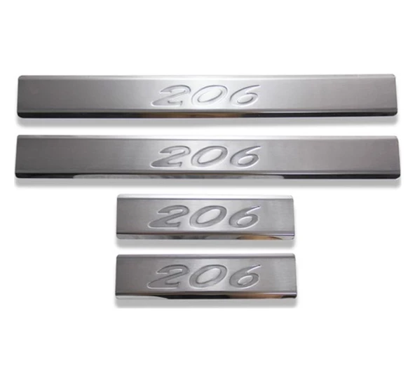 Kapı Eşiği Krom 4 Parça 206 SW 1998-2012 Arası Modeller İçin ürün görseli 1