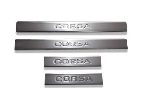 Kapı Eşiği Krom 4 Parça Corsa C HB 5D 2000-2006 Arası Modeller İçin ürün görseli 1