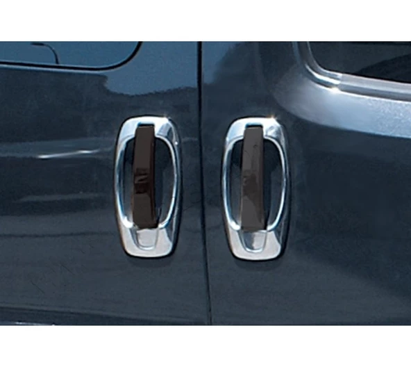 Kapı Kolu Çerçevesi Krom 4 Kapı Nemo Mini Van MPV 2007 Ve Sonrası Modeller İçin - 2