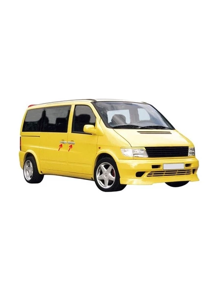 Kapı Kolu Krom 3 Kapı Vito W638 Van 1996-2003 Arası Modeller İçin - Resim 3