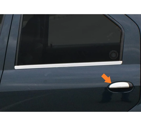 Renault Megane-1 HB Uyumlu Kapı Kolu Krom 4 Kapı 1996 - 2004 Arası Modeller İçin - Resim 3