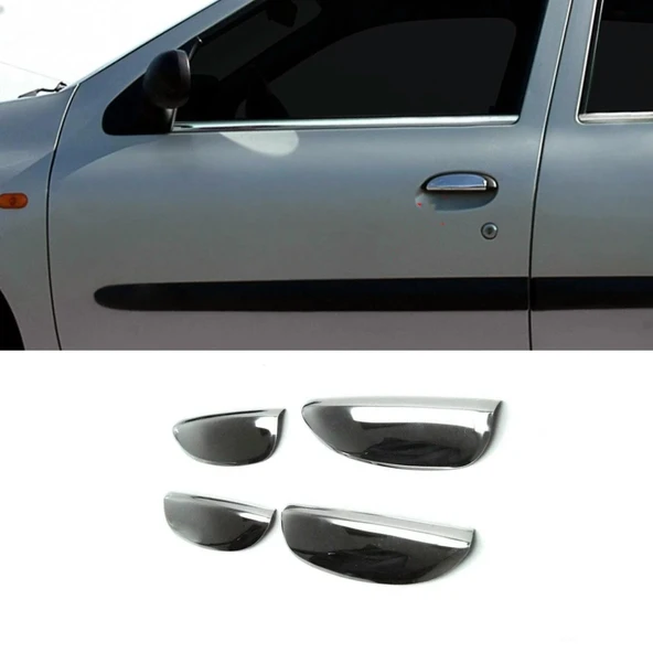 Renault Megane-1 HB Uyumlu Kapı Kolu Krom 4 Kapı 1996 - 2004 Arası Modeller İçin - Resim 2