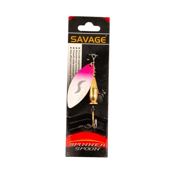 Turna Levrek Alabalık Döner Olta Kaşık - Alp Long - Pembe/Beyaz - No:2/16GR - Resim 3