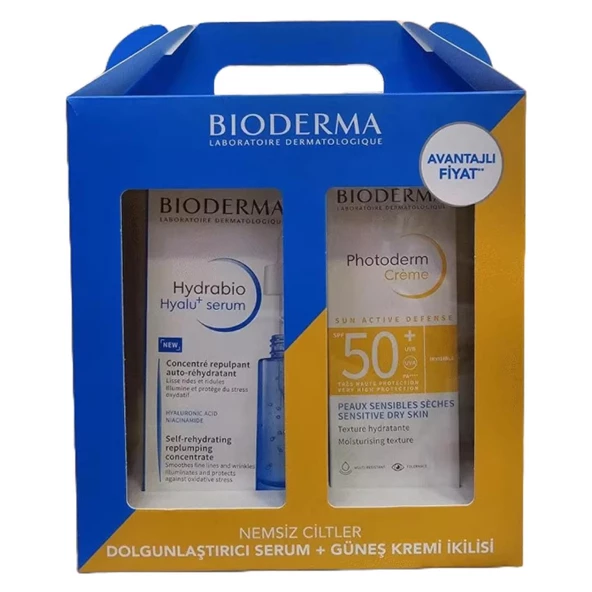 Bioderma Nemsiz Ciltler İçin Dolgunlaştırıcı Serum +  Güneş Kremi İkilisi