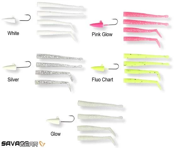 Savage Gear LRF Mini Sandeel Kit 5 Kafa 20 Kuyruk Suni Yem - 4