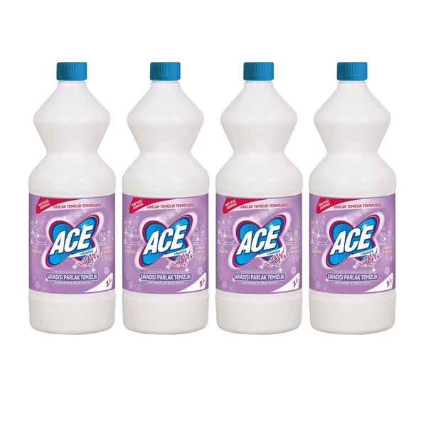 Ace Çamaşır Suyu 1000 ml Lavanta x 4 Adet