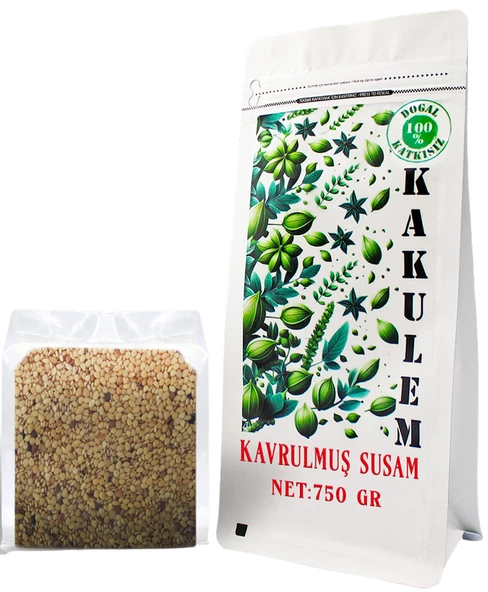 KAKULEM SERTİFİKALI Odun Ateşinde Kavrulmuş Susam 750 GR