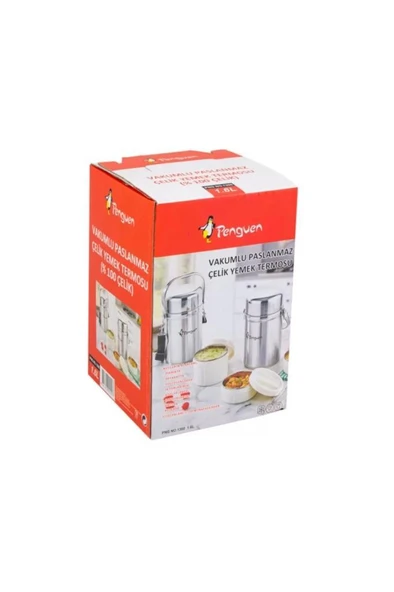 Çelik Yemek Termosu - 1.6 LT - Penguen (PNG-1300) - 2