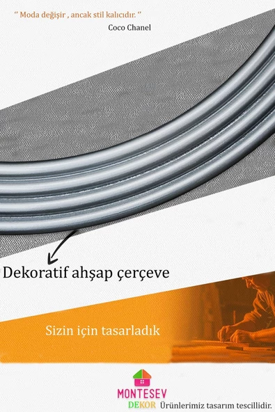 MONTESEV  Zümrüt Gümüş Dekoratif Ayna Yuvarlak Ayna Işlemeli Ahşap Duvar Aynası Tekli - 43 Cm - 6