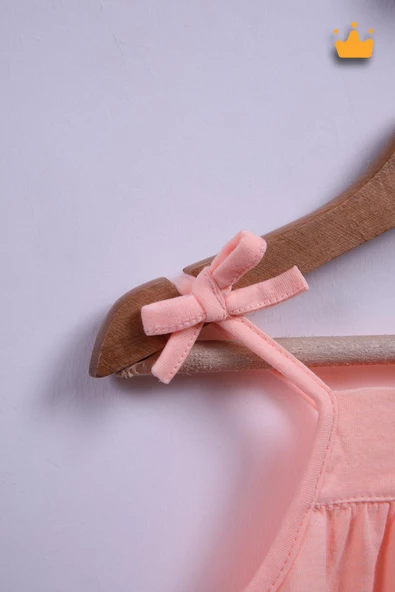 Babyhola Kız Bebek Çocuk Nakış İşlemeli İp Askılı Elbise 9340 - 3