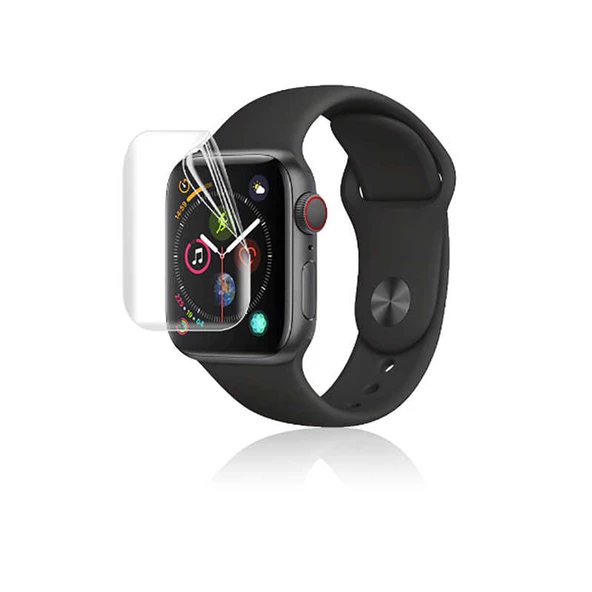 Apple Watch 40mm Ekran Koruyucu Kavisli Silikon Yapılı Nano (NARR TPU BODY)