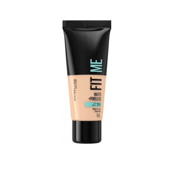 Maybelline Fit Me Matte +Poreless Normal To Oily Foundation 30ml No105 Natural Ivory