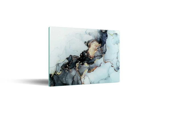 CAM KESME TAHTASI SİYAH YALDIZLI MERMER 29X34 ürün görseli