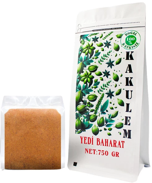 KAKULEM SERTİFİKALI Sosluk Yemeklik Mangallık Özel Karışım 7 Baharat 750 GR