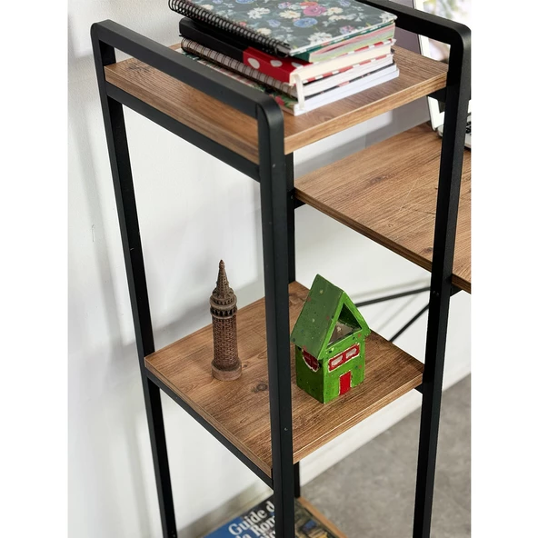 Çalışma Masası Bilgisayar Masası Kitaplıklı Masa 5005 - Resim 3