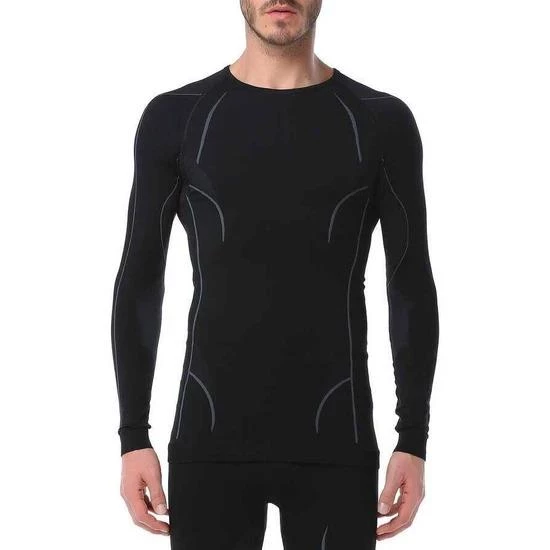 Evolite Thermowear Bay Termal Üst İçlik S-M Siyah-Gri E-3025