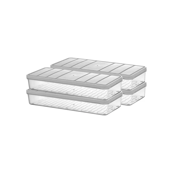 Selka Nora 4 Adet 1 Lt. Saklama Kabı - Resim 4