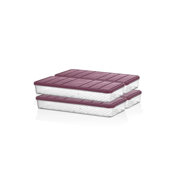 Selka Nora 4 Adet 1 Lt. Saklama Kabı - Resim 7