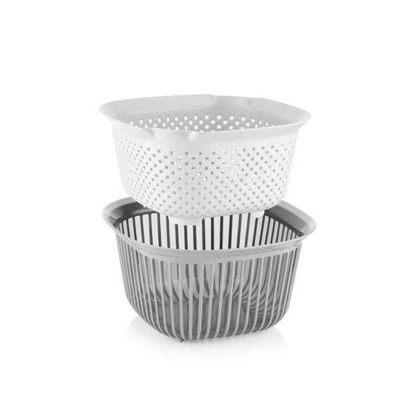 Selka Home 2 Parça Süzgeçli Kase 4000 ml - 2