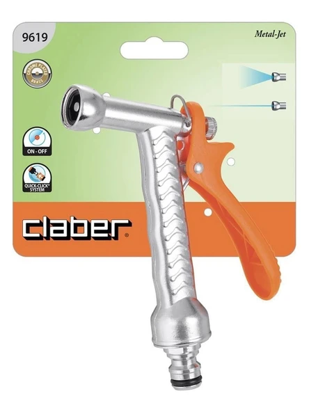 CLABEER 9619 SULAMA TABANCASI 2 FONKSİYONLU BASİC METAL PİSTOL - Resim 2