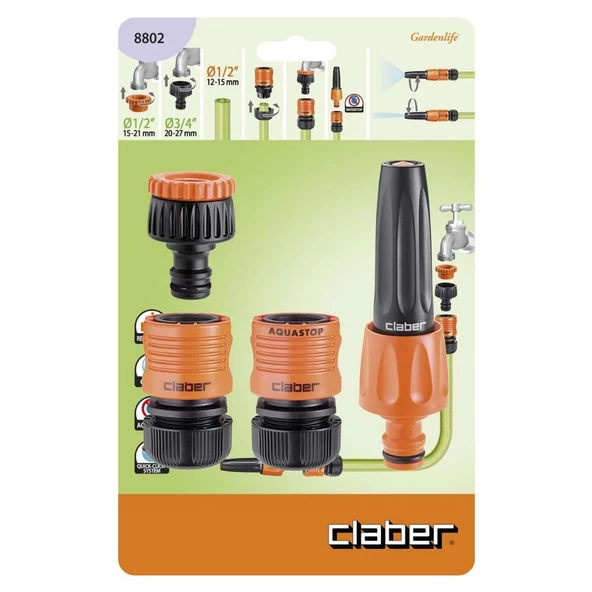 SULAMA BAŞLIĞI SET CLABER 8802 - 2