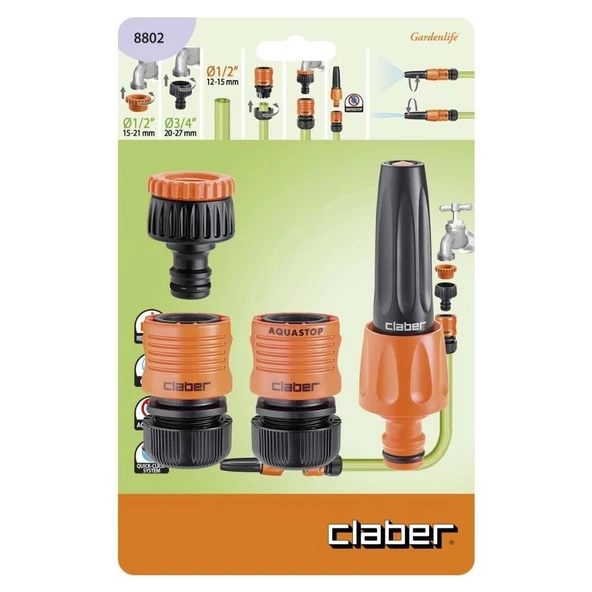 SULAMA BAŞLIĞI SET CLABER 8802 - 2