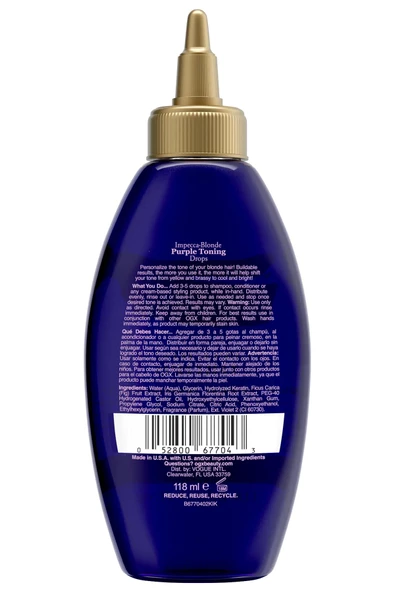 OGX Sarı Saçlar İçin Renk Bakımı ve Tonlayıcı Saç Toniği 118ML - 2