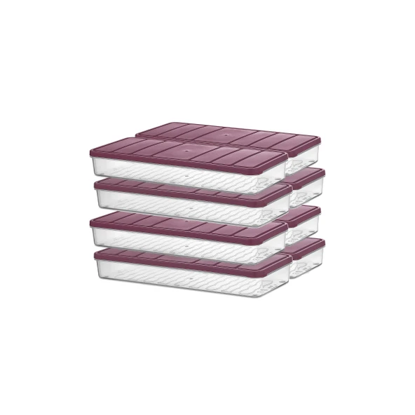 Selka Nora 8 Adet 1 Lt. Saklama Kabı - Resim 3