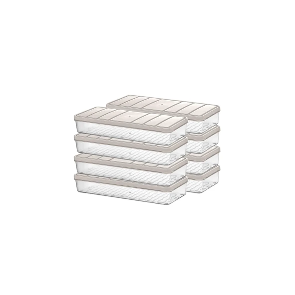 Selka Nora 8 Adet 1 Lt. Saklama Kabı - Resim 6