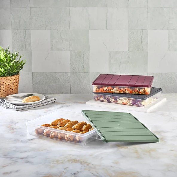 Selka Nora 6 Adet 2,25 Lt. Saklama Kabı - Resim 10