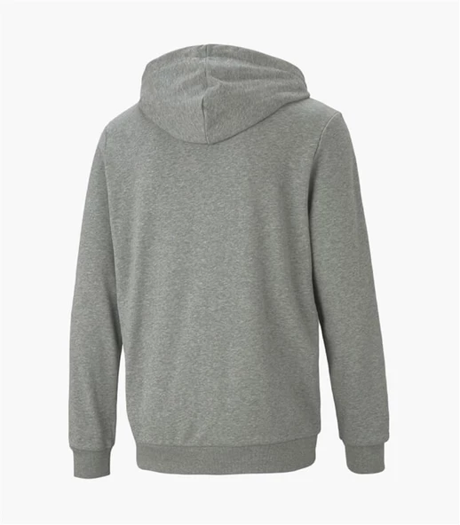 Puma Ess Small Logo Fz Hoodie Erkek Gri Kapüşonlu Fermuarlı Sweatshirt / Hırka - 586704 53 - 4