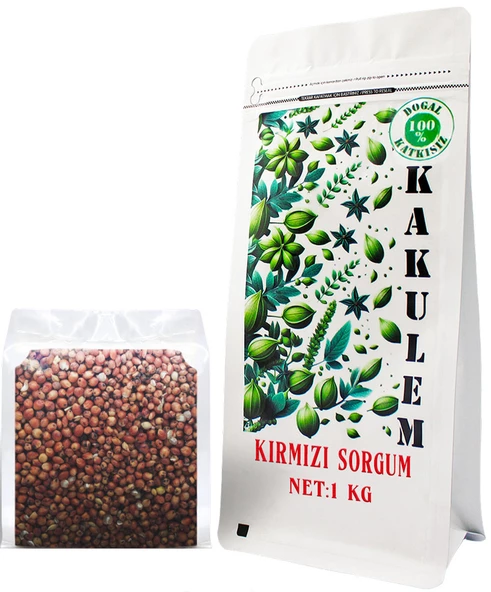 KAKULEM SERTİFİKALI Kırmızı Sorgum Dal Darı 1 KG