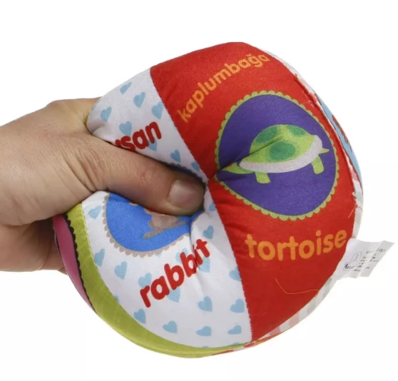 Babycim 003-09 Hışırtılı Çıngıraklı Peluş Top - 2