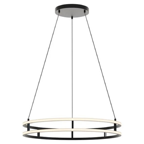Gemini / Sarkıt Avize / 80 cm / Antrasit Kasa / 3 Renk Işık / 3 Yıl Garanti - 2