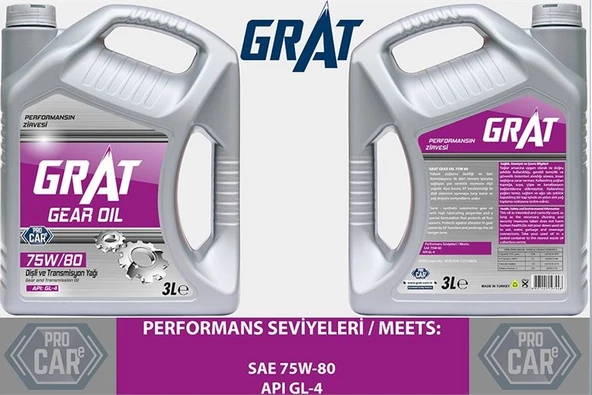 Grat 75w80 Şanzıman Yagı 3lt (675803)