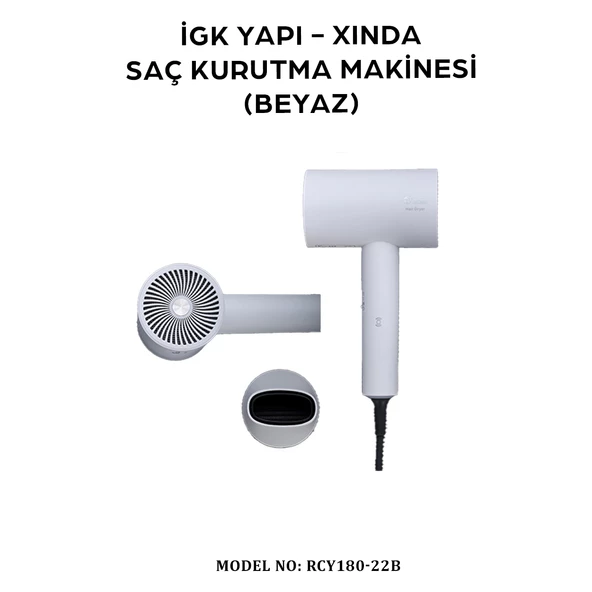 İGK YAPI - XINDA KATLANIR SAÇ KURUTMA MAKİNESİ (RCY180-22B) - 2