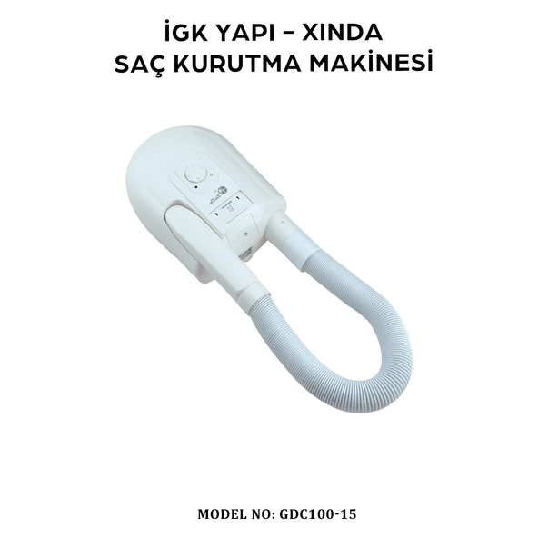İGK YAPI - XINDA HORTUMLU SAÇ KURUTMA MAKİNESİ (GDC100-15) - 2