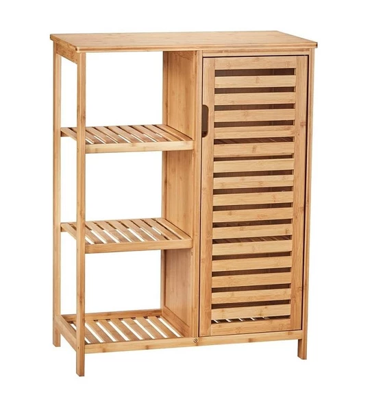 Panalı Bambu Raflı Dolap PNLB10250