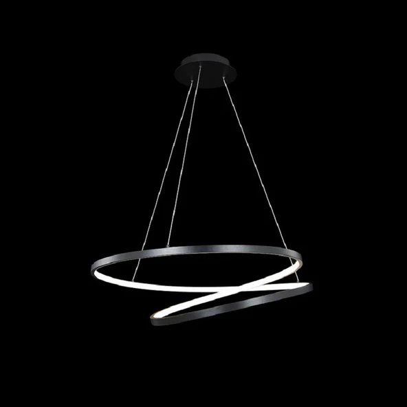 Wayfair / Sarkıt Avize / 60-70 cm / Antrasit Gövde / 3 Renk Işık / 3 Yıl Garanti - 3