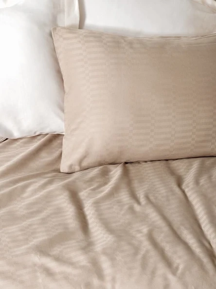 Cotton Box Çift Kişilik Smart Bambu Saten Nevresim Takımı Bej - 2