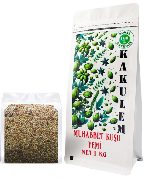 KAKULEM SERTİFİKALI Premium Karışık Muhabbet Kuşu Yemi 1 KG