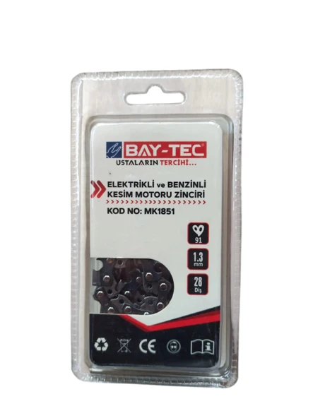 BAYTEC ELEKTRİKLİ VE BENZİNLİ MOTORU ZİNCİRİ 28 MK1851